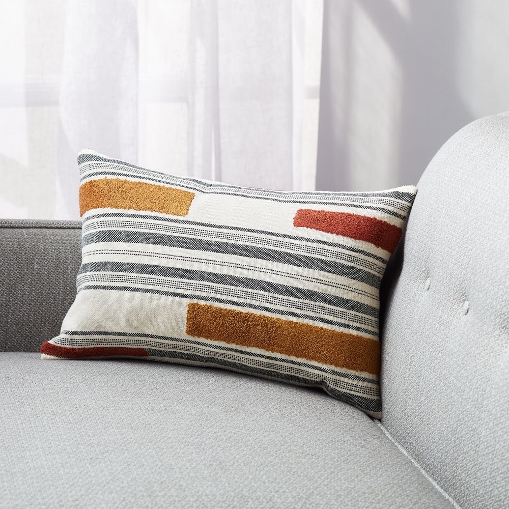 Crate&Barrel Reims Pillow Cover — 12”x18”